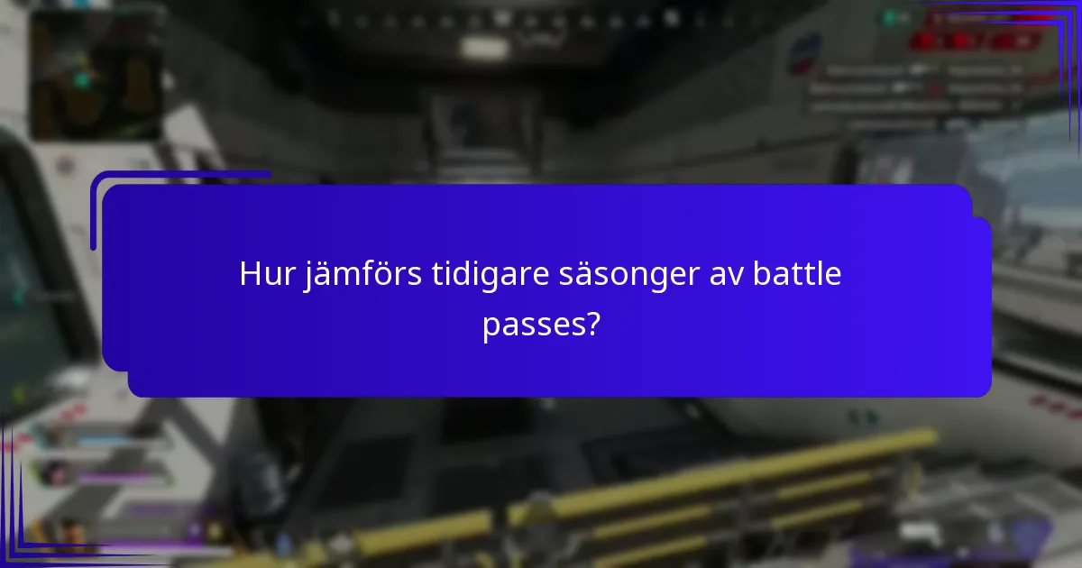 Hur jämförs tidigare säsonger av battle passes?