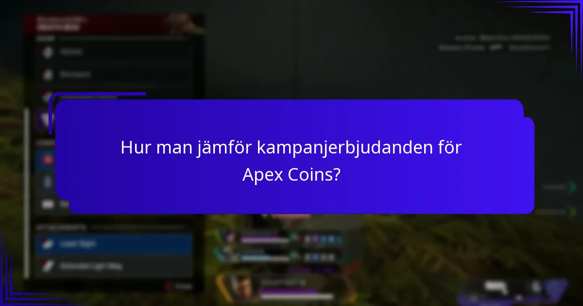 Vilka kampanjerbjudanden finns för närvarande tillgängliga för Apex Coins?