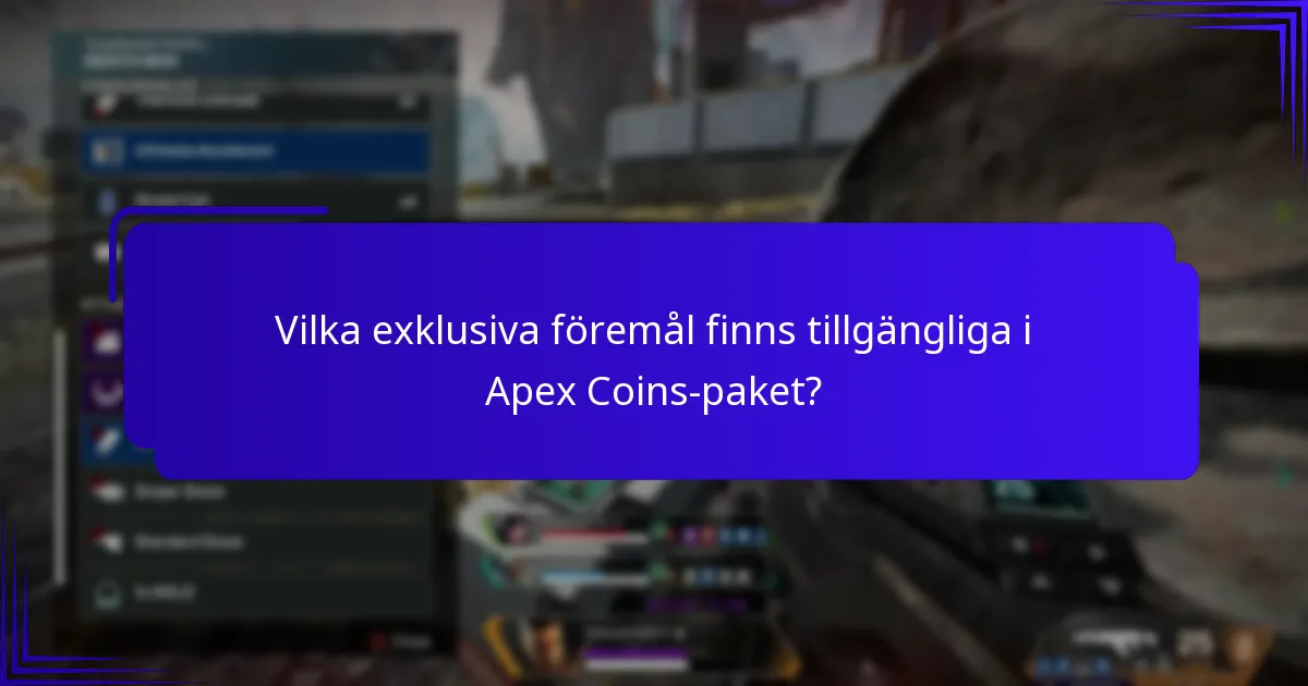 Vilka prissättningsalternativ finns för Apex Coins-paket?